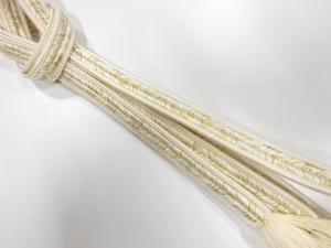 正絹　撚り房　手組み帯締め